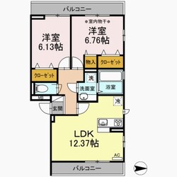 Mario　KIII　A棟の物件間取画像